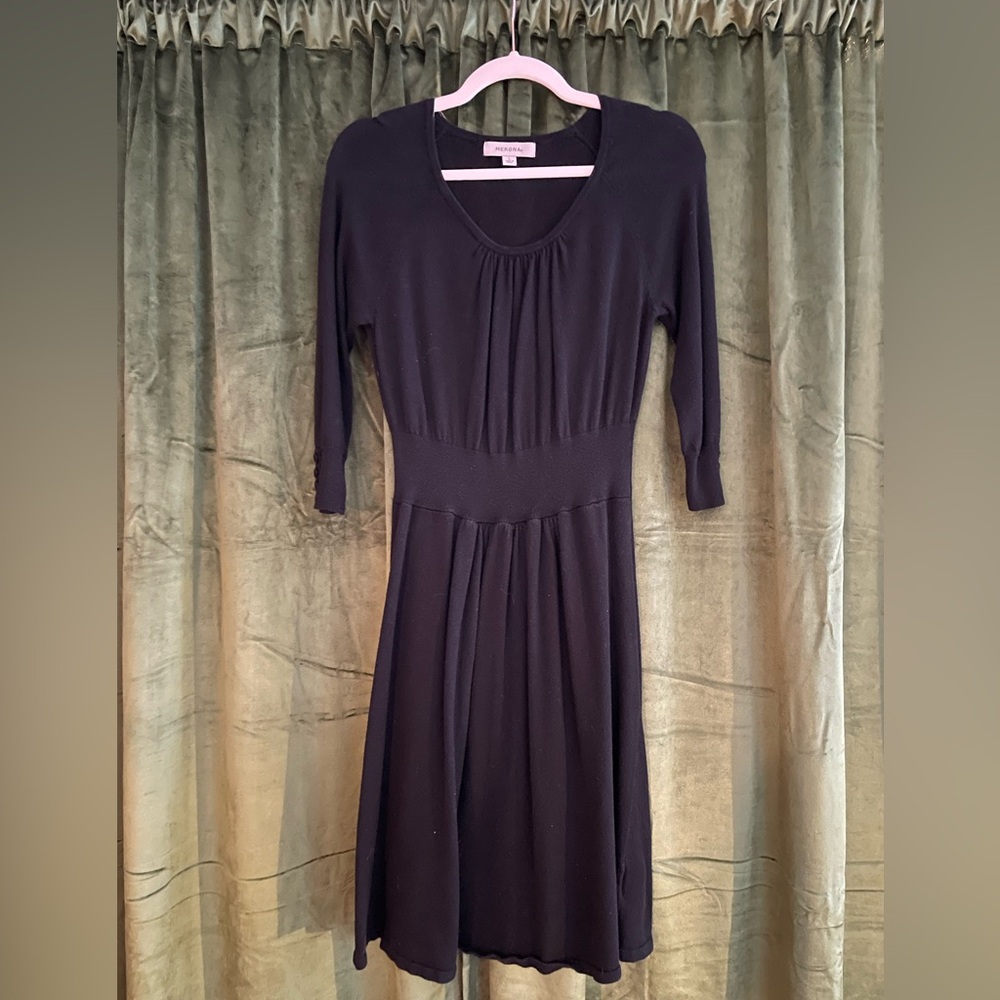 Tried and True Black Sweater Dress